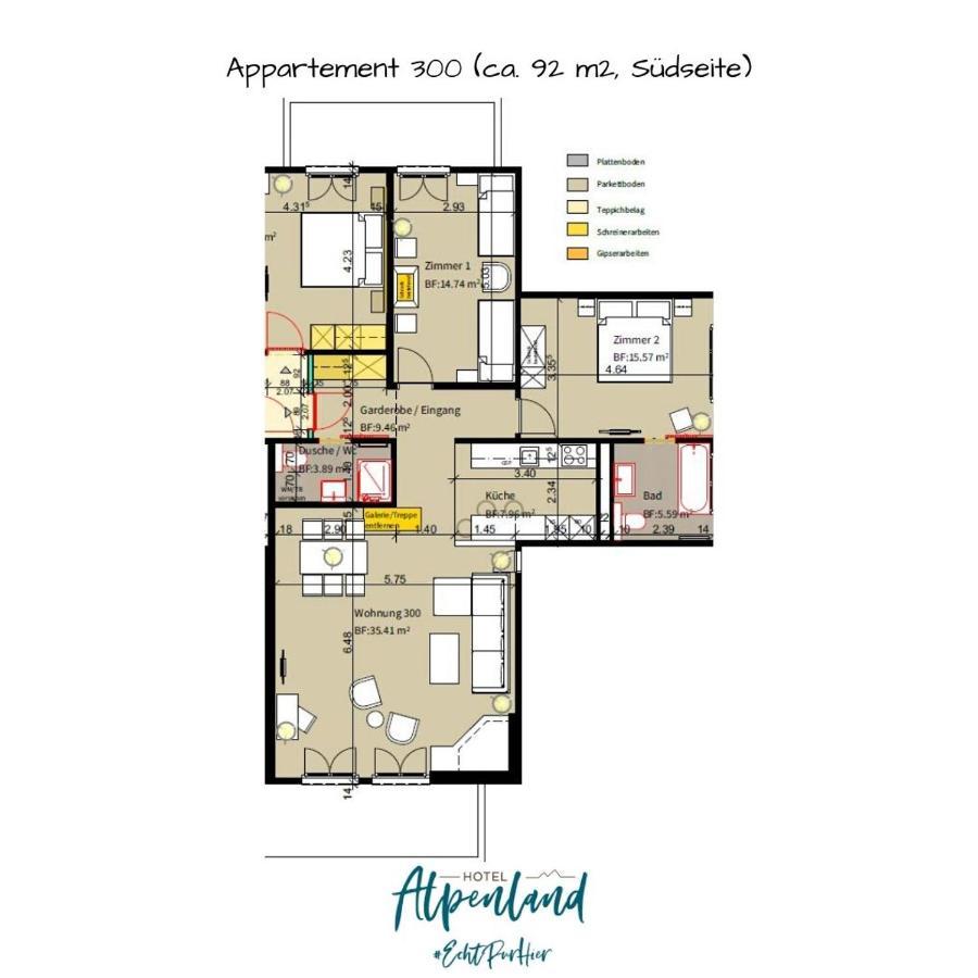 Hotel Alpenland Гштад Экстерьер фото