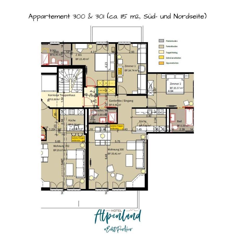 Hotel Alpenland Гштад Экстерьер фото